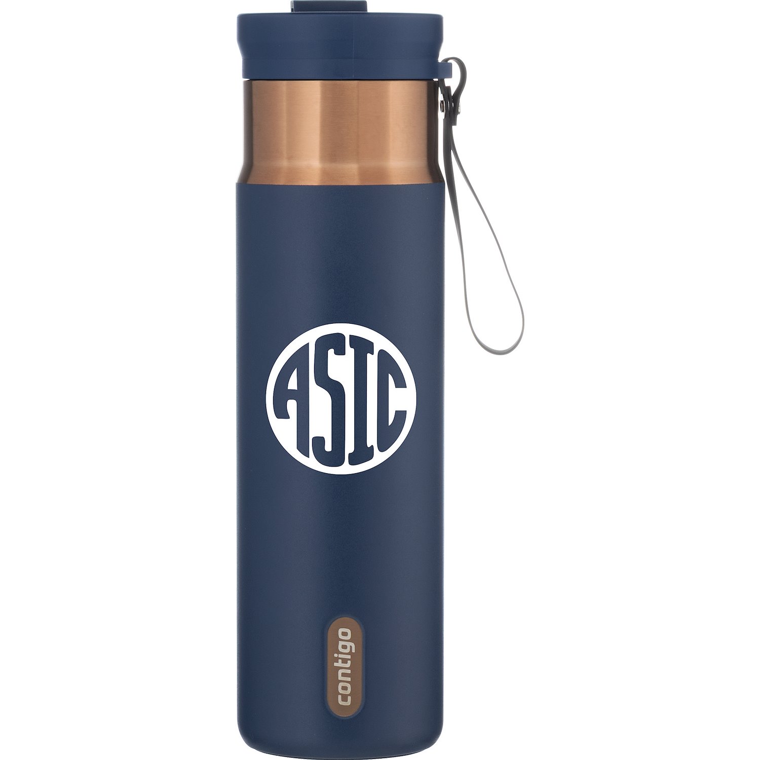 Custom branded Contigo® DualSip 24 oz - 24 oz stainless steel bottle with dual-function straw and chug spout lid