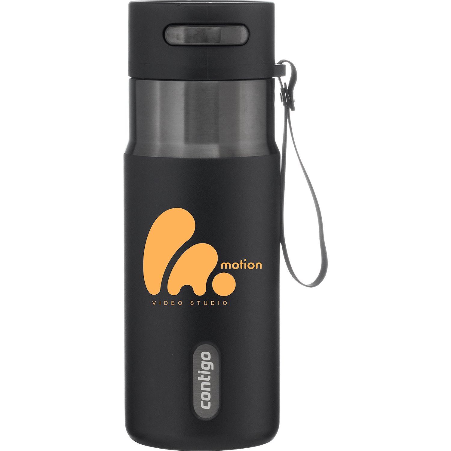 Custom branded Contigo® AutoSeal 16 oz in Licorice Gunmetal