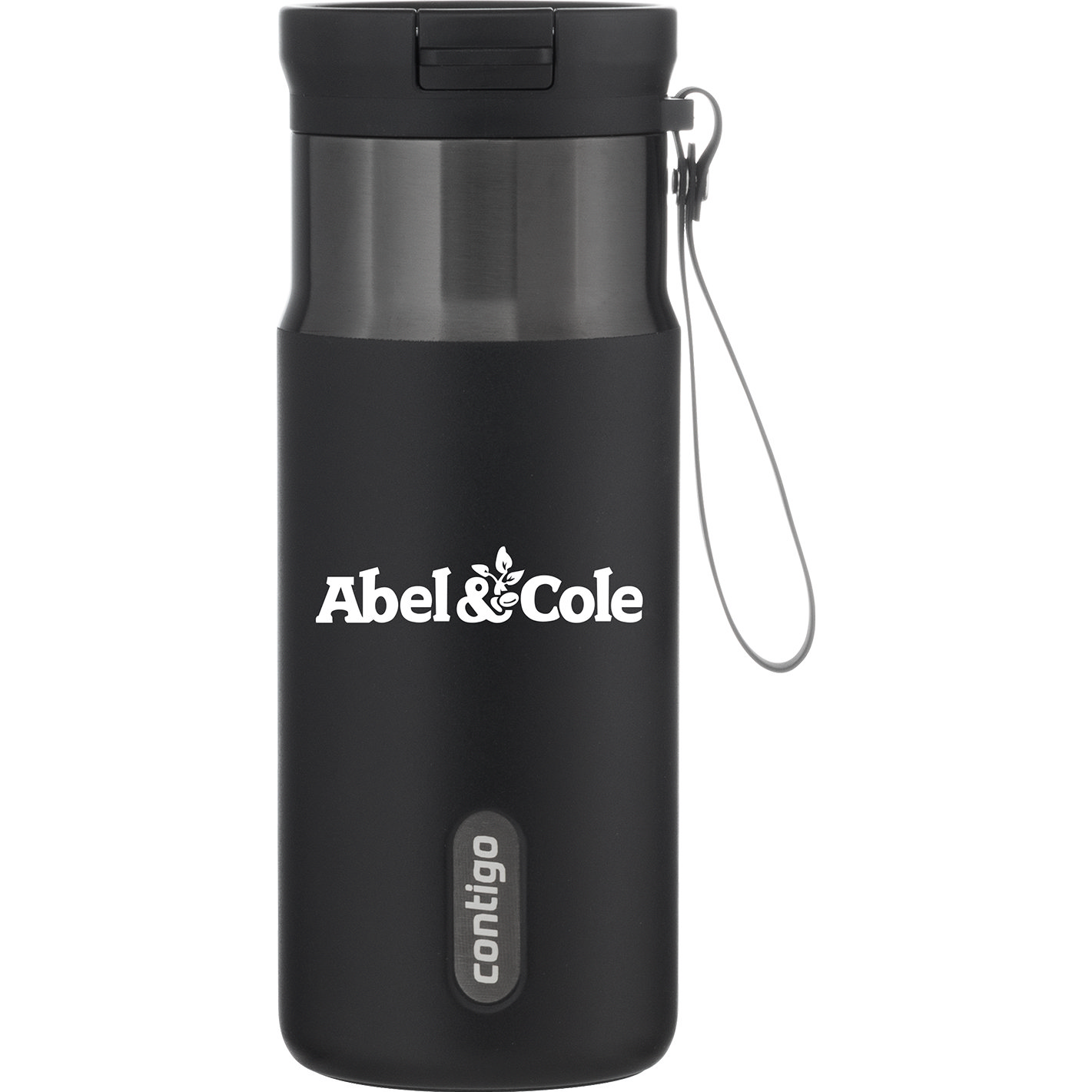 Custom branded Contigo® SnapSeal 16 oz in Licorice Gunmetal