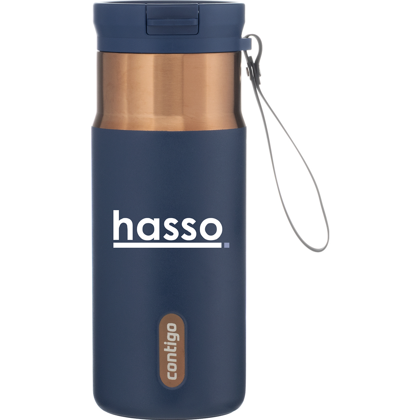 Custom branded Contigo® SnapSeal 16 oz - 16 oz stainless steel tumbler with SnapSeal® lid