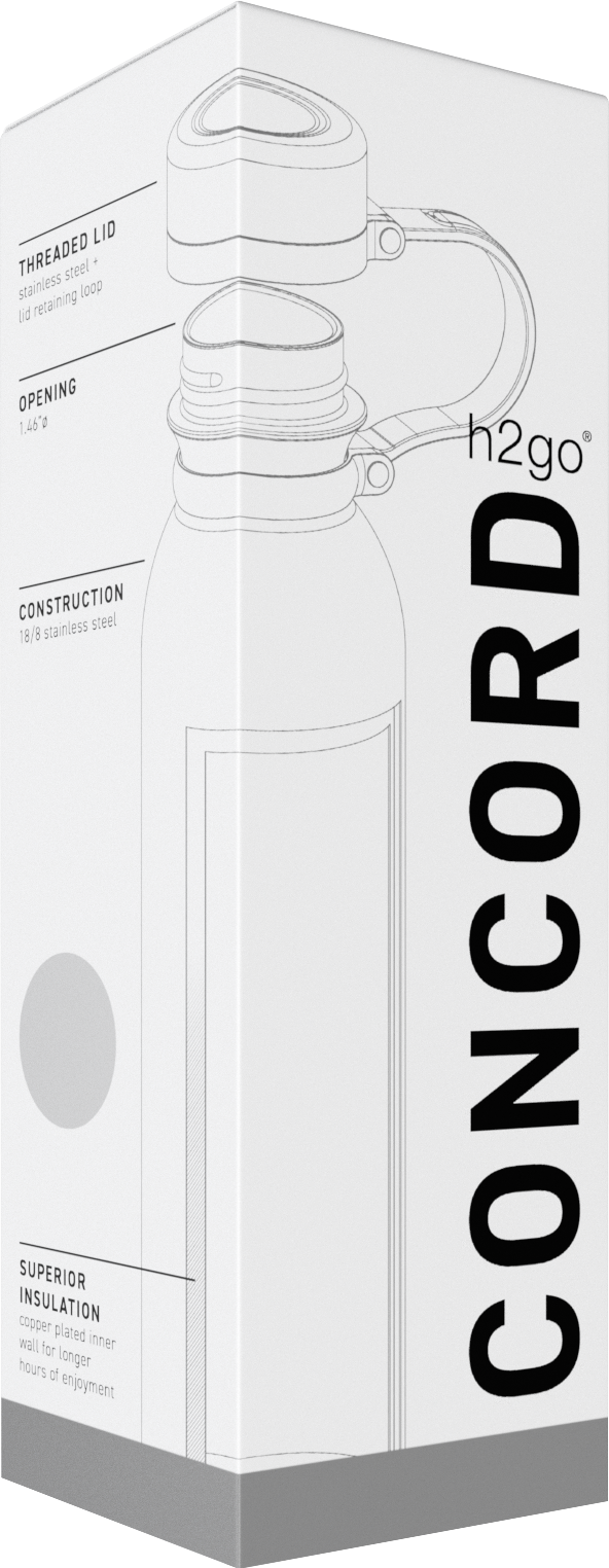20.9 oz h2go concord, custom water bottle with logo imprint 24