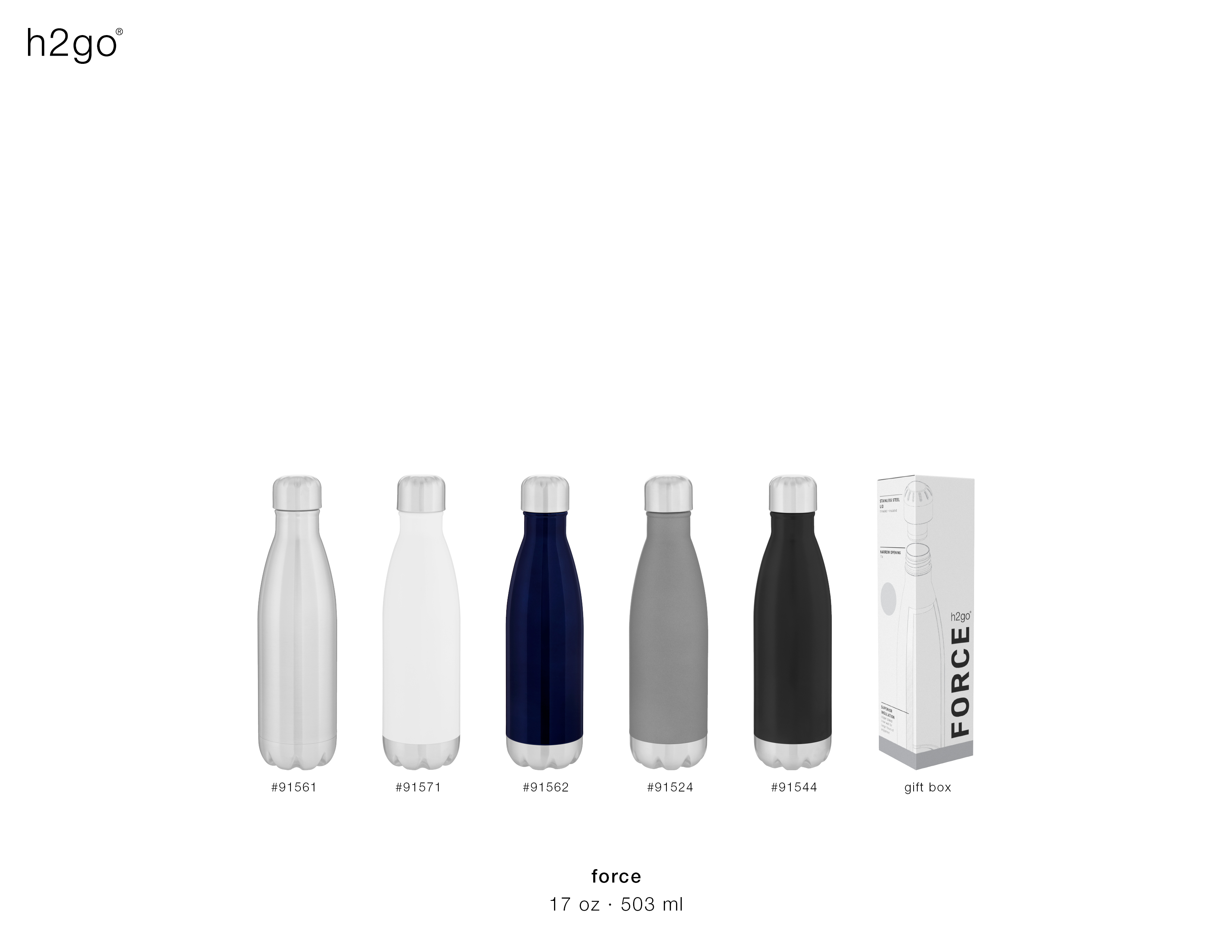 Energy Excellence h2go Water Bottle - EERP101 (Min. Quantity Purchase - 48  pcs.)