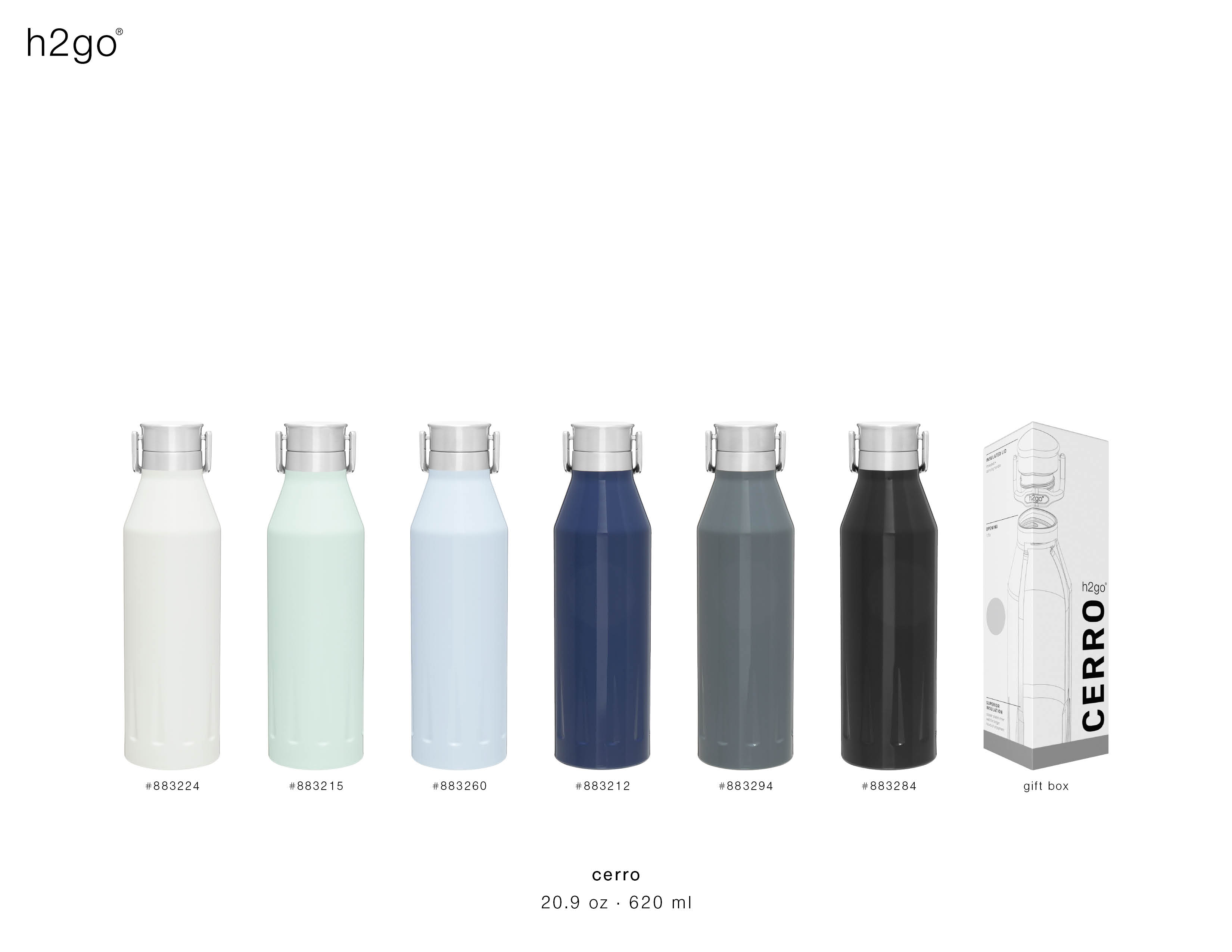 Custom Water Bottles - 20.9 oz. h2go® Cerro