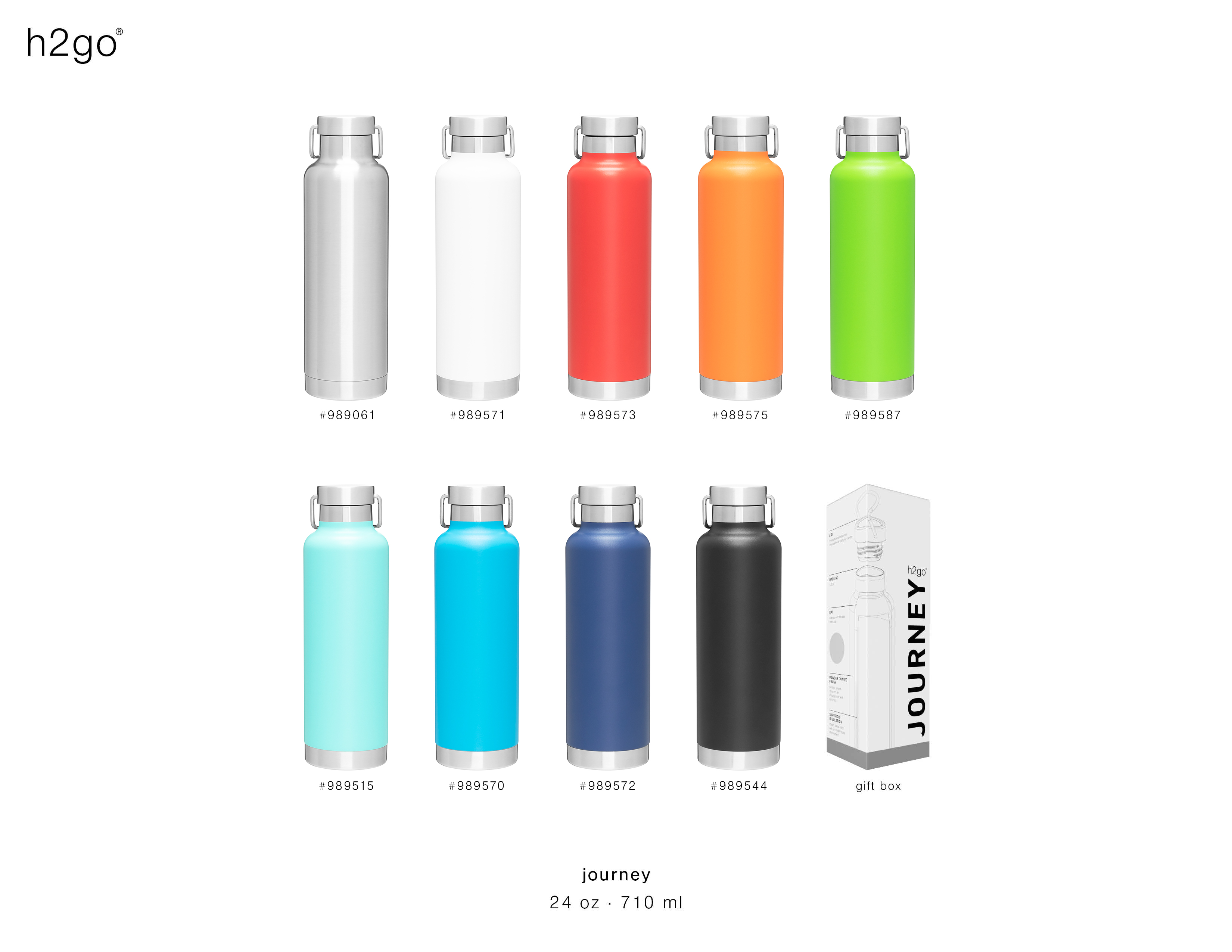 Personalized : h2go Hydra Bottle - 24 oz. - Matte 112301-M