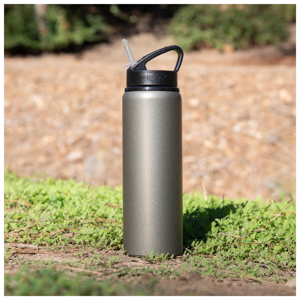 H2Go Matte Black Surge Water Bottle 28oz