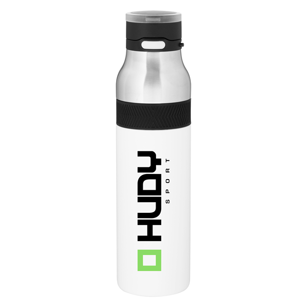 Google White with Logo h2go Water Bottle